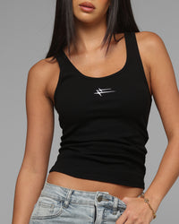 Loiter Women's Hybrid Scoop Neck Tank Black