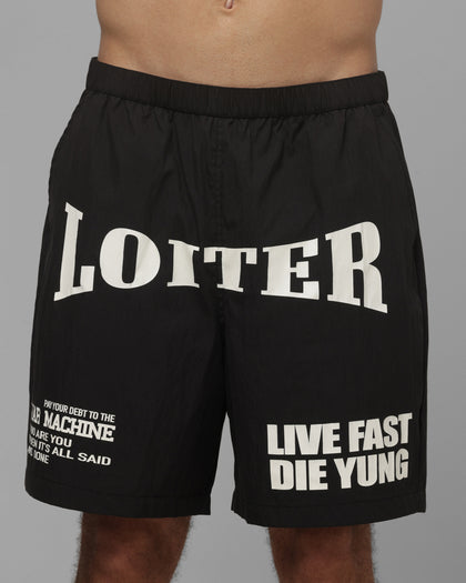 Loiter Impact Walk Shorts Black