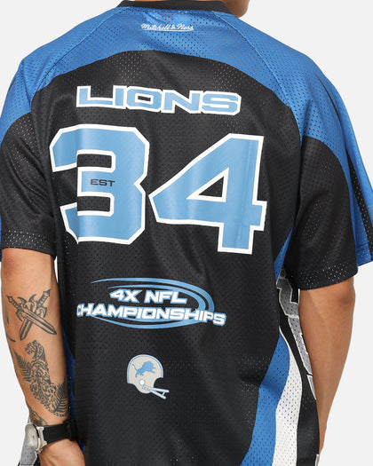 Mitchell & Ness Detroit Lions Warehouse Rave Jersey Black/Blue/White
