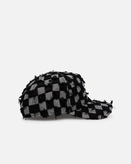 New Era New York Yankees 'Frayed Checkerboard' 9FORTY A-Frame Snapback Black/Grey