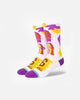 Stance Los Angeles Lakers LeBron James Paint Crew Socks White