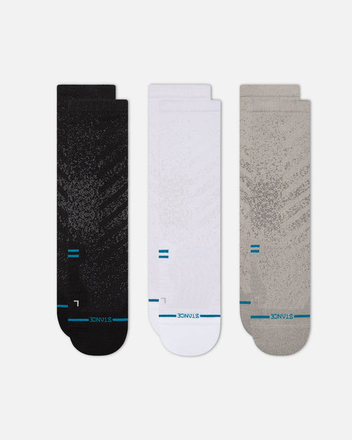 Stance Run Light Crew Socks 3 Pack Multi