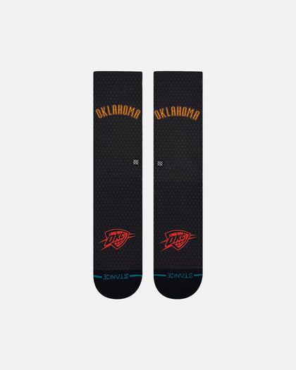 Stance X NBA Oklahoma City Thunder 2025 City Edition Crew Socks Official Team Colour