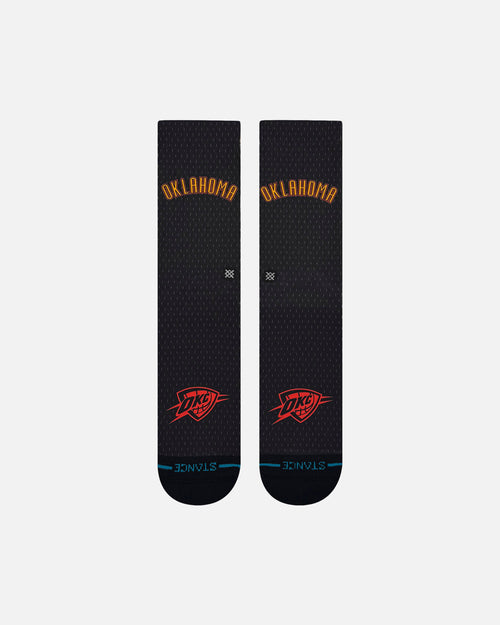 Stance X NBA Oklahoma City Thunder 2025 City Edition Crew Socks Official Team Colour