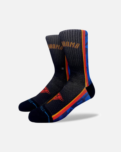 Stance X NBA Oklahoma City Thunder 2025 City Edition Crew Socks Official Team Colour