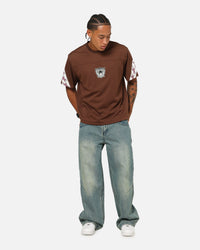 Mitchell & Ness Las Vegas Raiders Beastmode Boxy Mesh T-Shirt Chocolate Brown