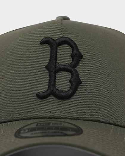 New Era Boston Red Sox 9FORTY A-Frame Snapback Olive