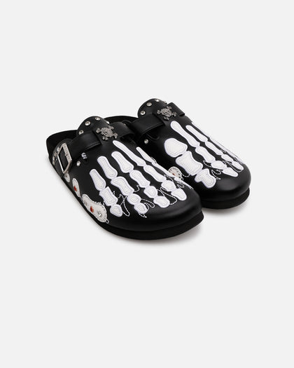 Octavious Marks Onyx Leather Clogs Black