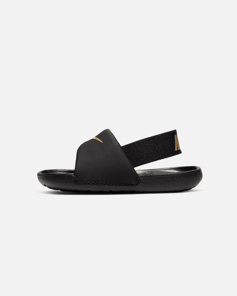 Nike Kids' Infant Kawa Slide Black/Metallic Gold | Culture Kings