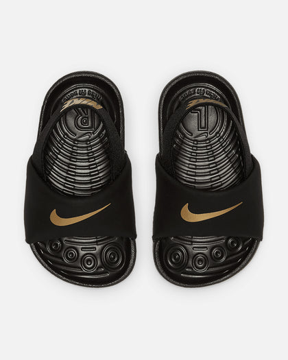 Nike Kids' Infant Kawa Slide Black/Metallic Gold