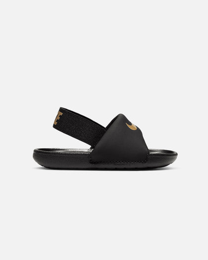 Nike Kids' Infant Kawa Slide Black/Metallic Gold