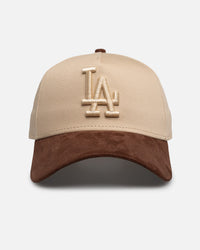 New Era Los Angeles Dodgers 'Oat Brown Suede' 9FORTY A-Frame Snapback Brown
