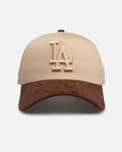New Era Los Angeles Dodgers 'Oat Brown Suede' 9FORTY A-Frame Snapback Brown