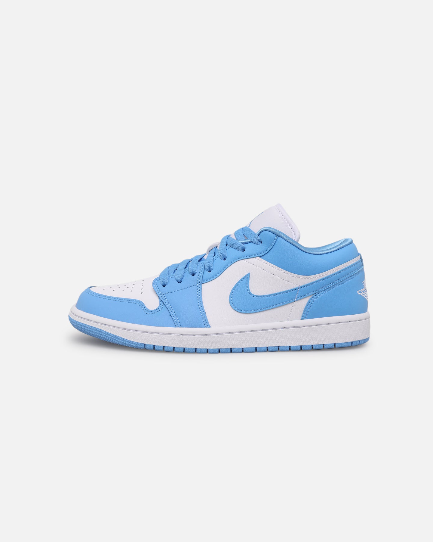 low blue and white jordan 1