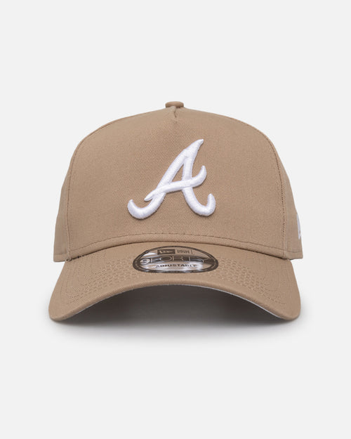 New Era Atlanta Braves 'Tumbleweed Seasonal' 9FORTY A-Frame Snapback Tumbleweed/White