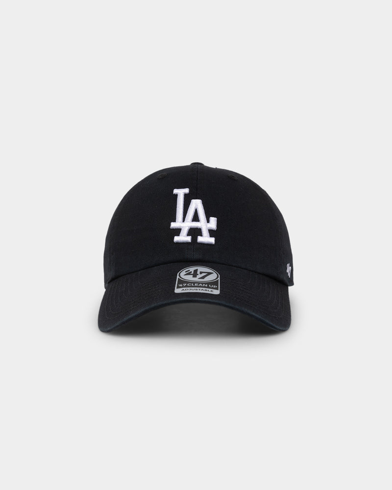 47 Brand Los Angeles Dodgers Clean Up Strapback Black
