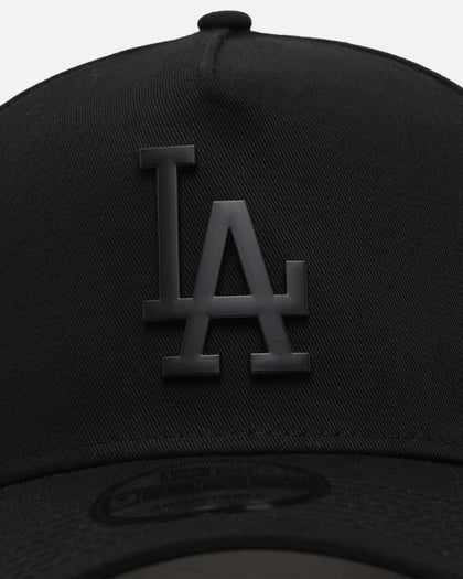 New Era Los Angeles Dodgers 'Metal Badge' 9FORTY A-Frame Snapback Black/Black