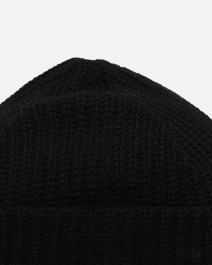 S Double Low Beanie Black
