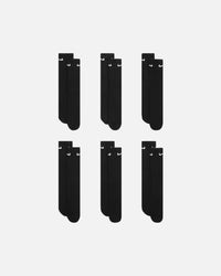 Nike Everday Cotton Cushioned Crew Socks 6 Pack Black/White