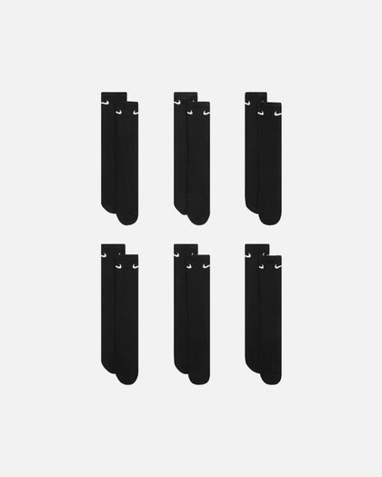 Nike Everday Cotton Cushioned Crew Socks 6 Pack Black/White