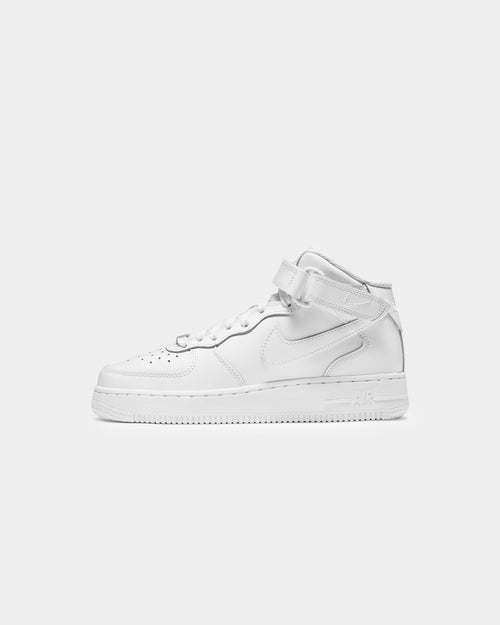Nike Kids' Air Force 1 Mid LE (GS) White/White