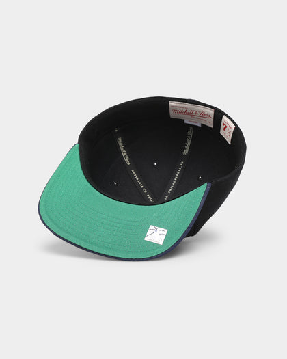 Mitchell & Ness Golden State Warriors 'Team Script 2.0 Hardwood Classics' Fitted Black