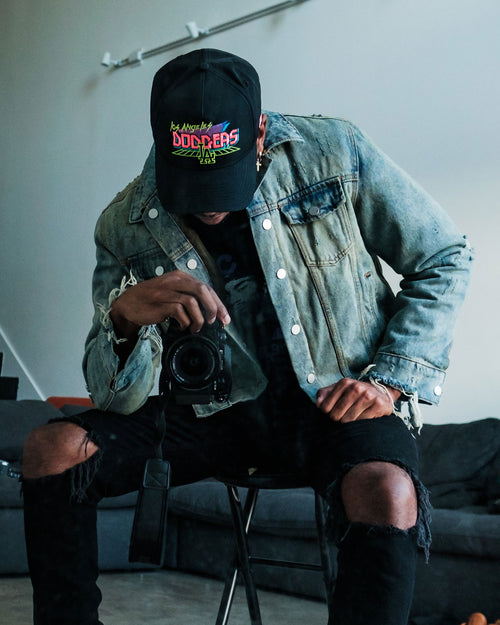 New Era Los Angeles Dodgers 'Neon Vice Prolight' Old Golfer Snapback Black