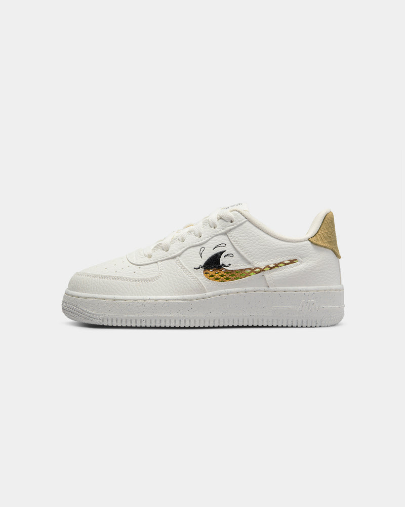 Nike Kids' Air Force 1 LV8 (GS) Sail/Sanded Gold