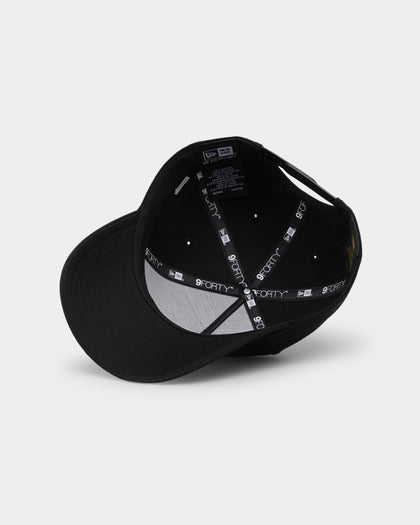 New Era New Zealand Warriors 'Black On Black' 9FORTY A-Frame Snapback Black
