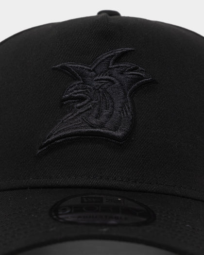 New Era Sydney Roosters 'Black On Black' 9FORTY A-Frame Snapback Black