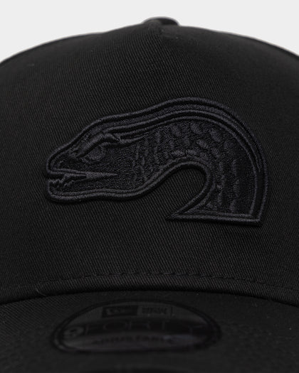 New Era Parramatta Eels 'Black On Black' 9FORTY A-Frame Snapback Black