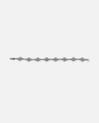 Saint Morta Chrome Cross Bracelet White Gold