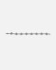 Saint Morta Chrome Cross Bracelet White Gold