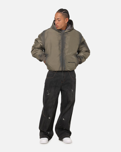 Saint Morta Patriot Hoodie Bomber Jacket Tan