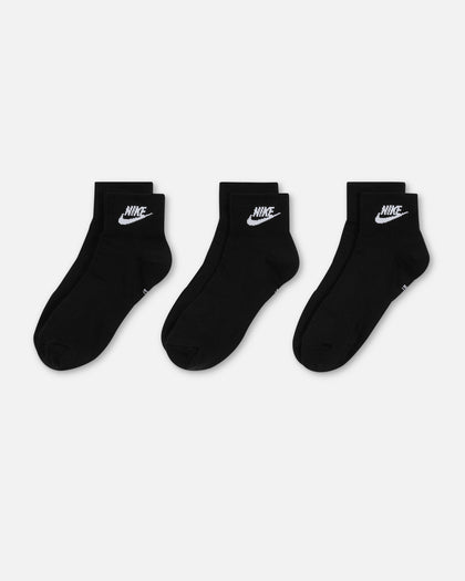 Nike Everyday Essential Ankle Socks 3 Pack Black/White
