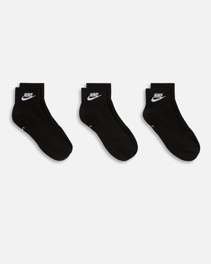 Nike Everyday Essential Ankle Socks 3 Pack Black/White