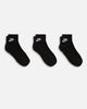 Nike Everyday Essential Ankle Socks 3 Pack Black/White