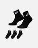 Nike Everyday Essential Ankle Socks 3 Pack Black/White