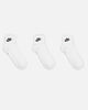 Nike Everyday Essential Ankle Socks 3 Pack White/Black