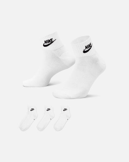 Nike Everyday Essential Ankle Socks 3 Pack White/Black