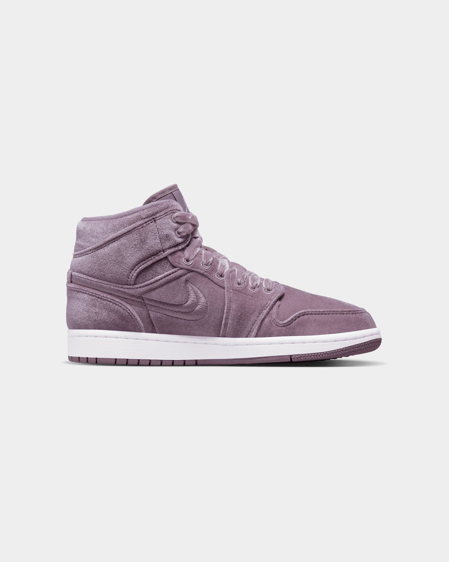 purple jordans velvet