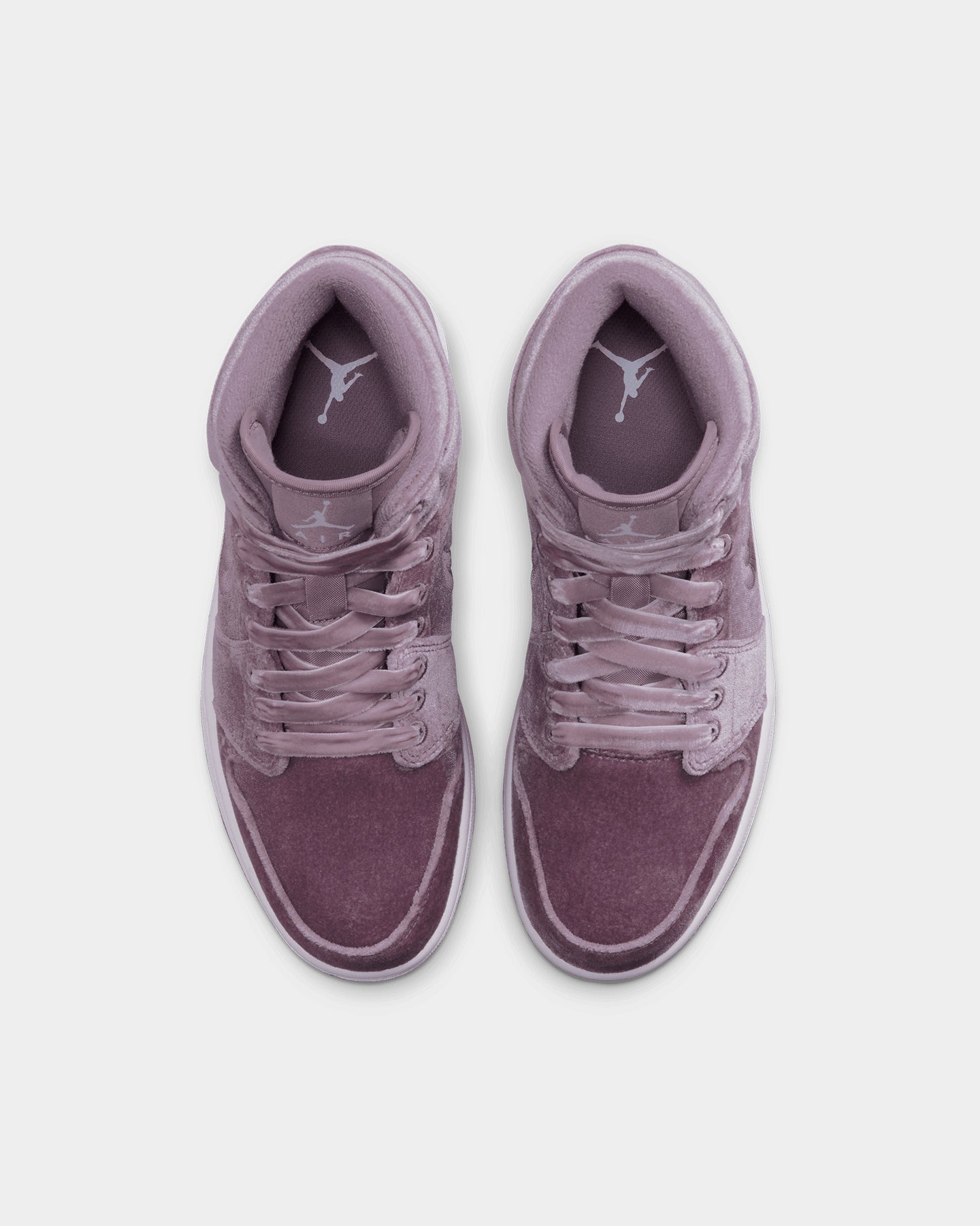 purple jordans velvet
