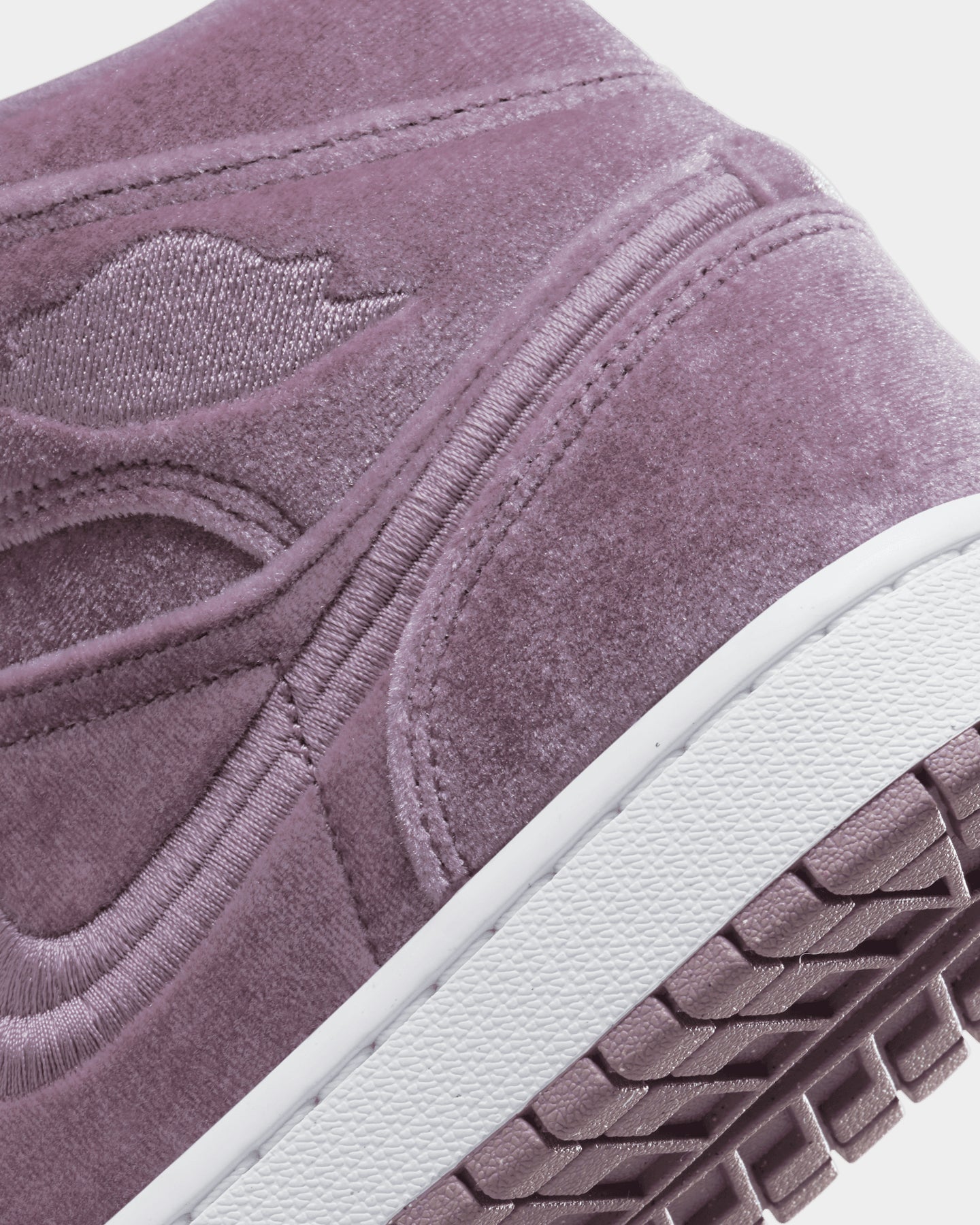 purple jordans velvet