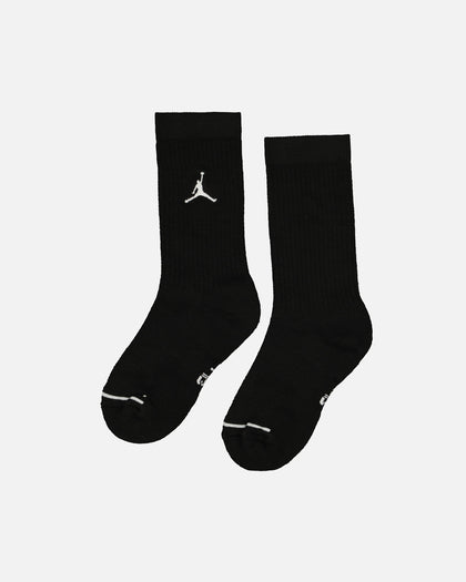 Jordan U J Everyday Cush Poly Crew Socks 3 Pack Black/White