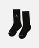 Jordan U J Everyday Cush Poly Crew Socks 3 Pack Black/White