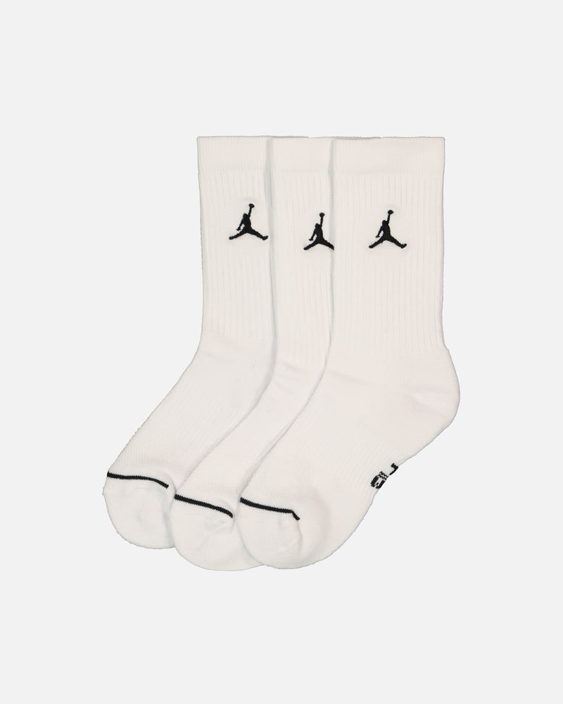 Jordan Unisex Jordan Everyday Cushioned Crew Socks 3 Pack White/Black