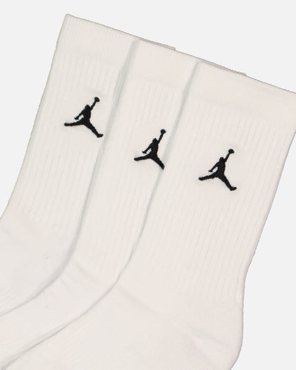 Jordan Unisex Jordan Everyday Cushioned Crew Socks 3 Pack White/Black