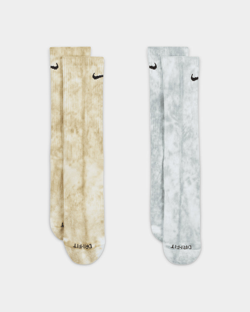 cushioned tie dye crew socks
