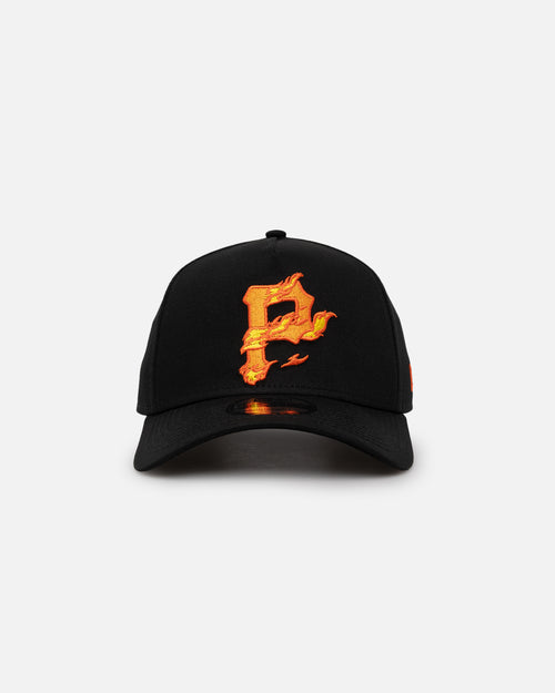New Era Pittsburgh Pirates 'Black Flame' 9FORTY A-Frame Snapback Black/Flame
