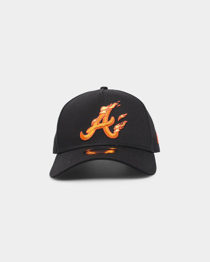 New Era Atlanta Braves 'Flamin' Hot' 9FORTY A-Frame Snapback Black/Flame